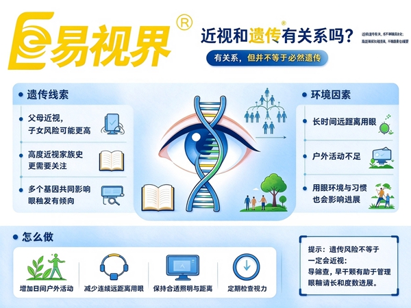 近视和遗传有关系吗父母都近视 易视界视光中心