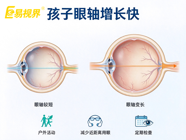 孩子眼轴增长快是不是一定会近视 易视界视光中心